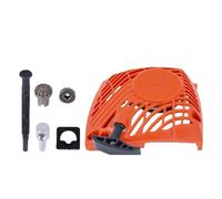 Rackumic Chainsaw Starter and Tensir Kit for CS-370 CS-370F CS-400 CS-400F CS-420ES with Pull Plate Chain Adjuster Gear Screw Bushing Metal Plastic Parts Replaces A051000982 V651000001