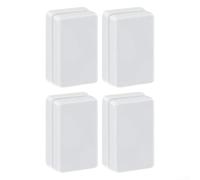 Rackumic Curtain Weight Magnet 4 Pairs Magnetic Fastener For Curtains Flags Tablecloths Shower Curtains Prevents Fluttering Plastic 3.4x1.1x5.4cm Black(White)