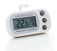 Rackumic Digital Fridge Thermometer featuring LCD Screen for Refrigerator and zer Temperature Tracking Accurate Reading from -4F to 122F Switchable Units White Color Small Size for Food Safety(White)