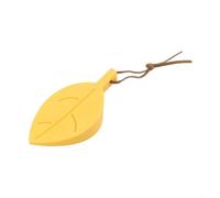 Rackumic Door Stopper 1 Pack Leaf Shape Anti Pinch Hand Safety Soft Plastic Slope 0.4cm-2cm Height for Home Office Tiles Car Wood Metal Glass Automatic Closing Doors Green Blue Yellow Brown(yellow)