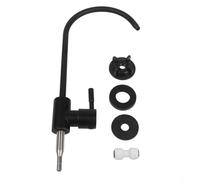 Rackumic Drinking Tap G1/4 304 Stainless Steel Reverse Osmosis Purifier Faucet Hole Ceramic Valve Polished Black for Kitchen and Bathroom Under Sink