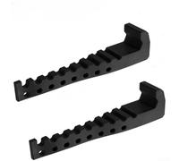 Rackumic Drying Rack RV Clothesline Black Engineering Plastic Compact Size for Camping Travel Laundry Mount 2 Pack Set Exterior Use