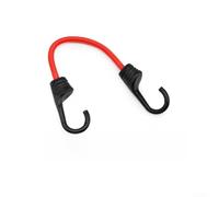 Rackumic Elastic Bungee Cords with Hooks for Bicycle Luggage Cargo Tie Down Strap Secure Storage Rack Motorbike Scooter Travel Camping Gear Black 45cm(Red-30cm)