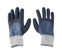 Rackumic Electrician Insulating Work Gloves 1 Pair 400V Voltage Resistant Natural Rubber High Visibility Blue for Industrial Safety Protection Comfortable for Electrical Repair Tasks(Blue)