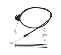Rackumic Engine Stop Cable 1101366MA 1101366 High Strength Steel Wire Z-Bend for 22 Inch Walk Behind Lawn Mowers with Casing Clamp and Ties Black