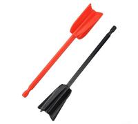 Rackumic Epoxy Mixer Paint Drill Attachment 2 Pack Paddle for Resin Latex Oil Paint Mixing with Electric Drill up to 1000 RPM Red and Black Colors
