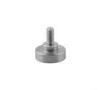 Rackumic Flat Point for Dial Thickness Gauge M2.5 Shank Stainless Steel Contact Tip for Dial Indicator Depth Gauge Convex for surface Testing D10mm L10mm Silver Instrument 1pc(D10xL5)