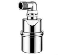 Rackumic Float Ball Valve 304 Material Automatic Water Level Controller Full Stop Valve Switch for Water Tank Tower Pool Reservoir Solar Water Storage System High Temperature Resistance(1/2 inch-side)