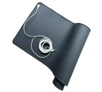 Rackumic Grounding Mat Set for Earthing with 4.5m Cable Soft Conductive Carbon Leather Material Rubber Base for Better Sleep Yoga or Relaxation Multiple Sizes Black(60 * 90)