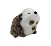 Rackumic Hedgehog Plush Ornament 1 Pack Soft Simulation Toy 9x6x6cm for Kids Adults Nursery Bedroom Holiday Tree Decor As Shown(squatting hedgehog)
