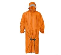 Rackumic Hiking Rain Jacket 3-in-1 Gear with 20D Silic Nylon for Mountaineering Fishing Jungle Exploration in Antique Green Size 95cm to 130cm Hem(Orange C)
