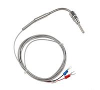 Rackumic K Type Thermocouple Exhaust Probe High Temperature Sensor Stainless Steel 2m Cable for Industrial Heat Measurement Gas and Vapor Mediums from 0 to 1200C