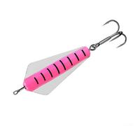 Rackumic Lure Devil Fishing Bait Tasmanian Saltwater Swimbait Spinner with Die-Cast Body for Agile Swimming Action Hook Tip to Secure Fish 13.5g 5.2cm for Freshwater (13.5g5.2cm pink fishbone)