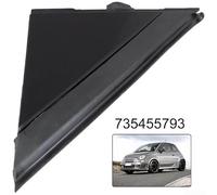 Rackumic Matte Black Mirror Trim Panel LH 735455793 for fiat 500 2008+ | Direct fit for OEM 735455793, matte black finish, left-hand side, easy clip-on install, restores car look