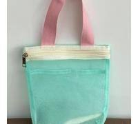 Rackumic Mesh Toiletry Storage Bag 1PC Large Capacity Transparent Cloth Organizer 27.4x22.7x7.5cm for Travel Makeup Cosmetics Underwear Blue(5)
