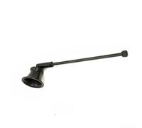 Rackumic Metal Candle Snuffer Swing Bell Extendable Handle for Safe Wax Extinguishing Modern Minimalist Home Wedding Dining Decor Silver(Black（2）)
