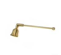 Rackumic Metal Candle Snuffer Swing Bell Extendable Handle for Safe Wax Extinguishing Modern Minimalist Home Wedding Dining Decor Silver(Copper（1）)