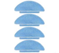 Rackumic Mop Cloth Replacement Parts for X-One 2 Pro Vacuum Cleaner 4pcs Blue High Absorption Microfiber Pads for Home Floor Cleaning and Dust Removal Compatible with Household Cleaning Needs(4 PACK)