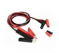 Rackumic Multer Test Cable Dual Probe 4mm Fully Insulated Clip Silic Wire Hardened Tip 20A Rating 90cm Length for Electrical Measurement and Power Supply Use Red and Black