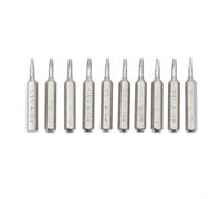 Rackumic Pentagram Screwdriver Bits Set P2 P5 P6 4mm Hex Shank 28mm Length High Strength Steel for Electric Drill Power Tools Electronics Assembly Furniture Repair Silver 10 Pack(P6)