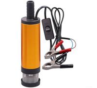 Rackumic Portable DC Submersible Water Pump 12V 24V Oil Transfer Pump with Pure Copper Motor High Flow Rate for Car Boat Diesel Fuel Liquid Transfer Gold(D)