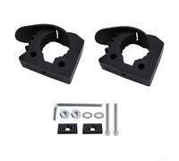 Rackumic Quick Release Rubber Clamp Mount Kit Roof Rack Shovel Holder for 3 to 4 cm Diameter Tool Handles Heavy Duty Secure Buckle Design for Trucks UTVs ATVs Off Road Outdoor Equipment Black(2pcs)