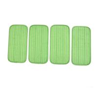 Rackumic Reusable Microfiber Floor Mop Pads 4 Pack 12 Inch Mop Refills for Swiffer for wetjet and Other 10 to 12 Inch Mops for Hardwood