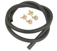 Rackumic Rubber Fuel Petrol Pipe Hose 6mm ID x 9mm OD x 500mm Long Plus 4 Clips for Lawnmower Generator Garden Power Equipment High Compatibility Fitment Reliable Connection Secure Seal