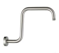 Rackumic Shower Head Extension Arm 4 Inch Matte Black Riser for Extra Height Tall People Large Rainfall Heads Strong Stainless Steel Build 12 NPT Thread Standard Pipes Bath Room(3)