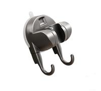 Rackumic Shower Head Holder Suction Cup No Drilling Required 85 Degree Adjustable Angle with Color Indicator for Tiles Glass Marble Metal Bathroom for caravan(gray)