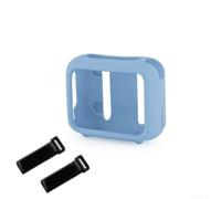 Rackumic Silic Speaker Case for JBL Go 4 Shockproof Protective Cover with Mounting Strap Portable Travel Black(Blue)