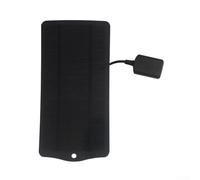 Rackumic Solar Panel Charger 5V Monocrystalline Silicon USB Output 20.5 Percent High Conversion Rate Portable Power Source 3.7V to 5V Devices 177.6 x 87.8 mm Travel Camping Hiking(Black)