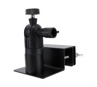 Rackumic Solar Panel Holder Aluminum Alloy ABS Bracket for Secure Installation Gutters Stable Fit for Home Roof Edge Alternative Energy System Solar Power Supplies(1 Black)