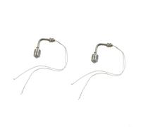 Rackumic Stainless Steel Float Switch Tank Water Level Sensor L Type 2pcs SUS304 SUS316 75mm High Temperature 120°C High Pressure 5Mpa for Pool Reservoir Industrial Use Silver