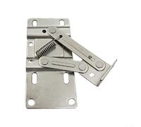 Rackumic Steel Tip Out Tray Hinges 1 Pair Cold Rolled Nickel Plated 45 Degree Opening Angle Spring Folding Pivot Hinges for Sink Front Drawer Face Frame and Frameless Cabinets Kitchen Bathroom
