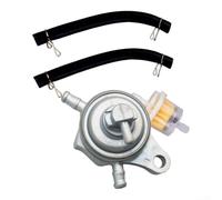 Rackumic Suction Pump Set For Roketa Sunl for taotao Suction Pump Set | 3-way valve design, fit for Chinese quads, go-karts, for atvs, prevents fuel leaks, silver finish