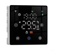 Rackumic Thermostat for GC Series WiFi Enabled Digital Heating Controller with 7-Day for Tuya Platform for ALEXA Integration Remote Management for IDEAL for Residential Use(black)