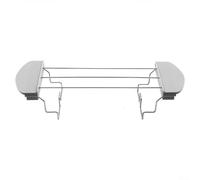 Rackumic Toaster Warming Rack Stainless Steel Bread Slice Grill Sandwich Holder Anti Scald Handles Compatible Size for Most Toaster Machines Accessory 26x9.2x5cm(Grey)