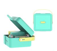 Rackumic Travel Case for Nex Active Play System Lightweight Green ABS Storage Box Portable Protective Shell 14.4x14.1x8.5cm