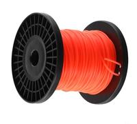 Rackumic Trimmer Cord Line Wire 2.4mm Thick 50m Long Heavy Duty Nylon Construction for Garden Lawn Edging Clearing and Precise Cutting Suitable for Petrol Powered Brushcutter