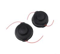 Rackumic Trimmer Head 198386-5 Bump and Feed M8 X 1.25 LH Thread ABS Nylon Construction for Lawn Garden Landscape Maintenance Black Color(2pcs)