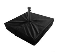 Rackumic Umbrella Stand Base Cover 1 Piece 600D Oxford Fabric Square Waterproof Protection With Zipper Closure And Elastic Hem For Garden Patio Poolside Beach Black 30x30x5 Inch