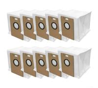 Rackumic Vacuum Dust Bags Large Capacity Cloth Material Strong Seal Clog Airflow Compatible for Eve RookS for Lydsto R1 for Edge for R1D for Edge for MiWhole M9 Lite Vacuum Parts(10 Pack)