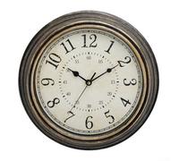 Rackumic Vintage Wall Clock 30cm Silent Non Ticking Quartz Mechanism Large for dial Clear Numbers Batteryfor Home Office Kitchen Living Room Decoration(A)