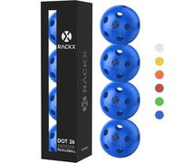RACKX Pickleball DOT26 Balls - Premium Quality Specially for Indoor Games - 26 holes - 4 pieces (Blue)