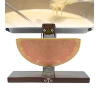 Raclette Cheese Melter Commercial Electric Machine for Half Cheese Wheel Multi-Function Adjustable Angle Stainless Steel 900W Rapid Heating for Resaurant Kitchen