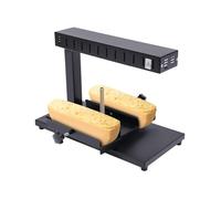Raclette Cheese Melter Machine, 750W Electric Grill with Double Heating Area, 2 Pieces of Adjustable Wheel, Commercial Tiltable Adjustable Heater