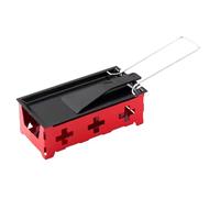 Raclette Grill Non Stick Cheese Melter with Silicone Spatula Raclette Cheese Melter with Folding Handle Raclette Machine Portable Baking Tray for Kitchen Grilling Tool