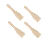 Raclette Scraper Wooden Raclette Spatula Wood Kitchen Utensils for Non-Stick Pans,Cheese Grills,Gourmet Boards,Frying Pans,Fondue,4 pcs/Set