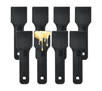 Raclettes Spatula,8pcs Raclettes Scraper for Non-Stick Pans,Black Baking Spatula Set, Heat-Resistant Cooking Utensils Spatula for Grills,Cheese, Cream, Boards